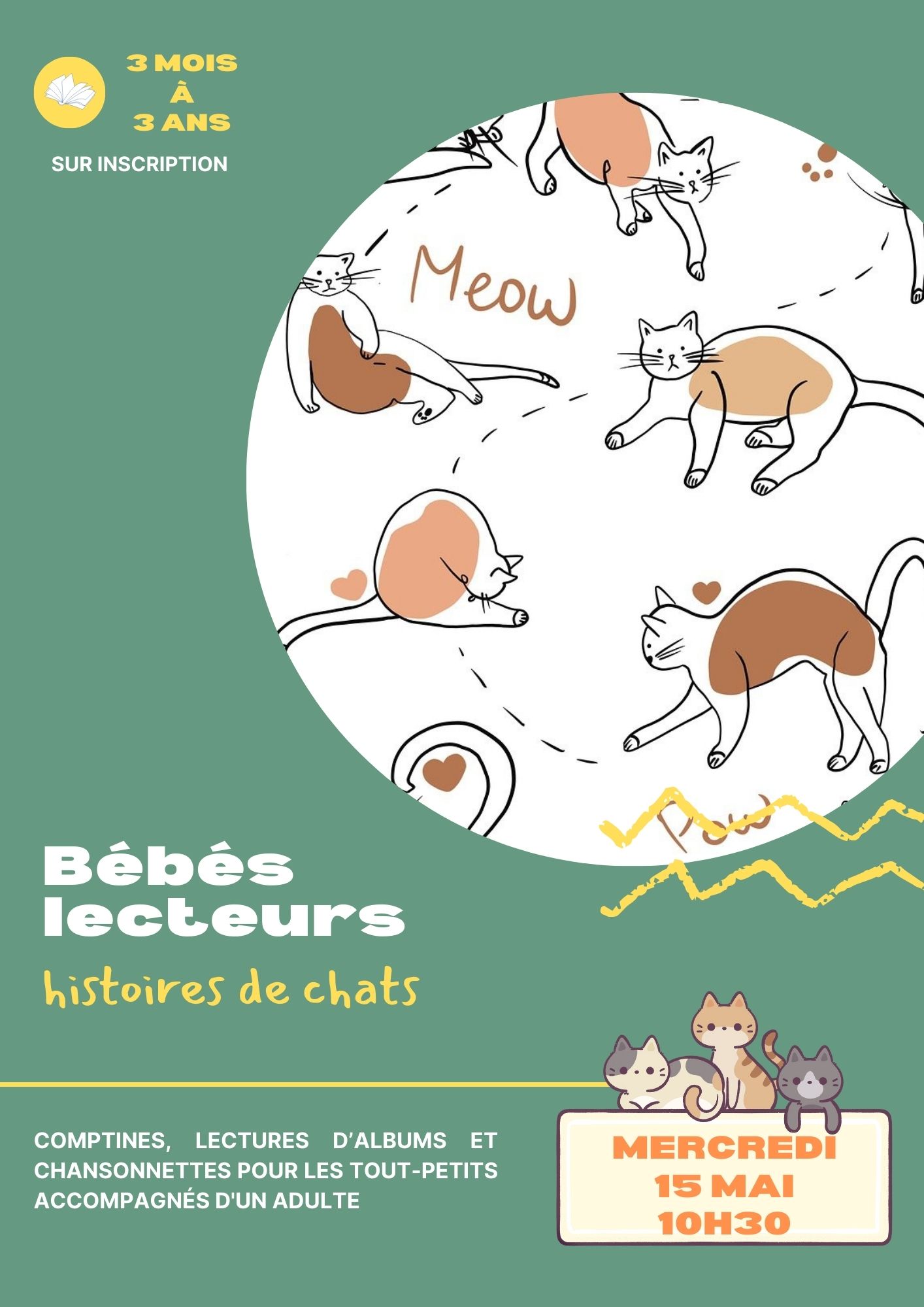 Bébés lecteurs : histoires de chats | 
